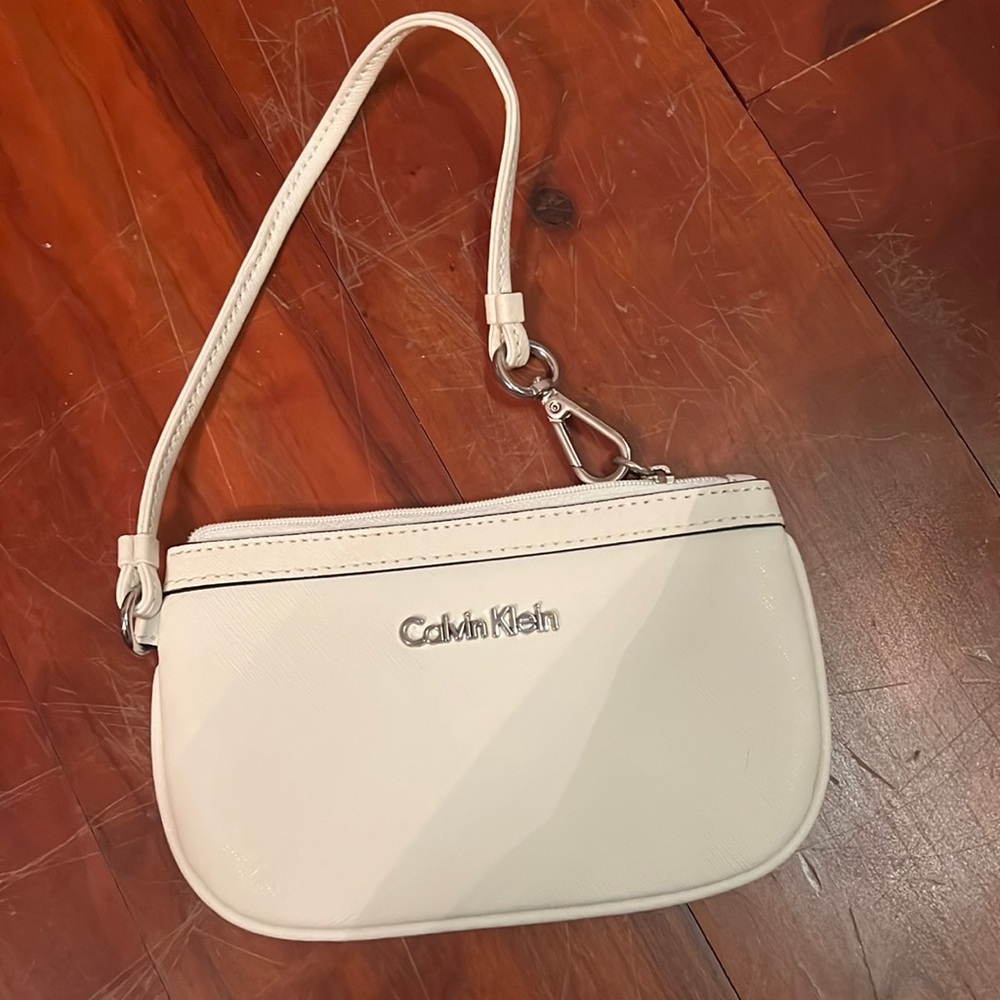 Calvin klein mini white card holder bag
